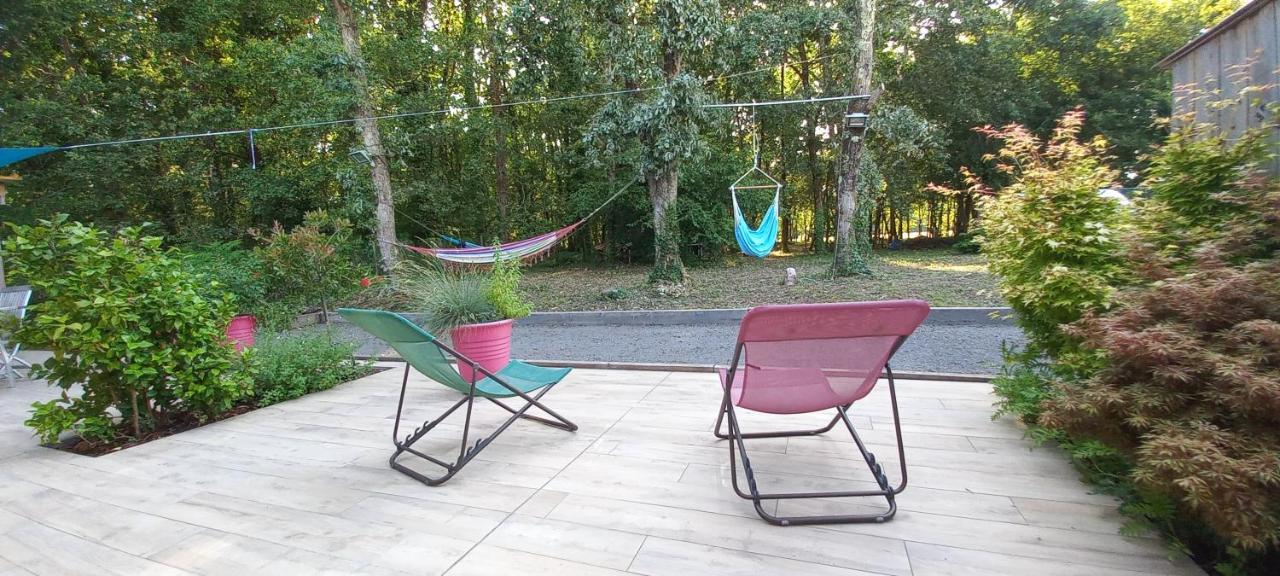 Chambre Chez L'Habitant Avec Spa Et Petit-Dejeuner En Lisiere De Foret Le Teich Exterior foto